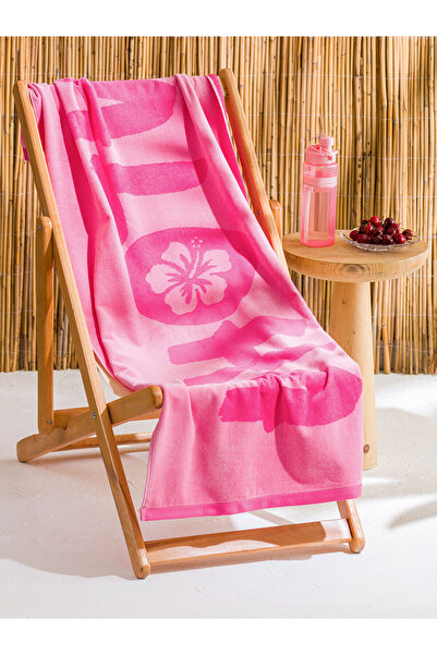 LC Waikiki Vizyon New Season Aloha Printed Women's Beach Towel 70X150 cm