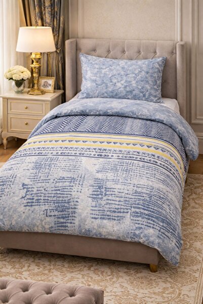 VALİOSA VALİDEZ طقم غطاء لحاف مفرد من القطن بنقشة فلورا