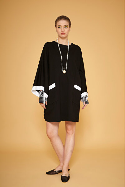 VERDA Rochie de buzunar cu colier de perle