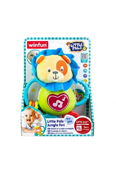 WINFUN Jucarie cu sunete Leul Caesar cu inel de agatat