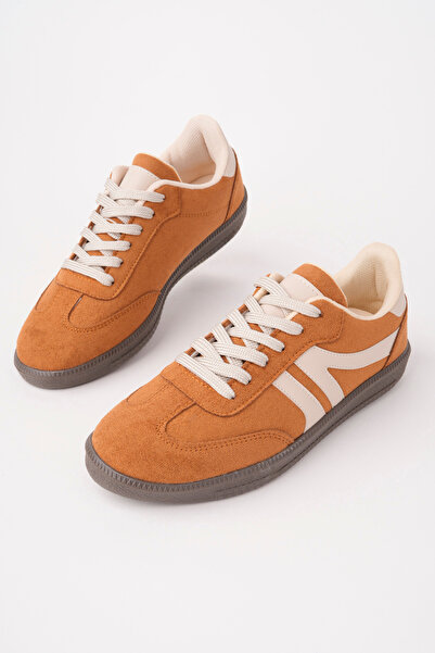 Madam Tarz Lyd-055 Nubuck Detailed Lace-Up Sports Shoes