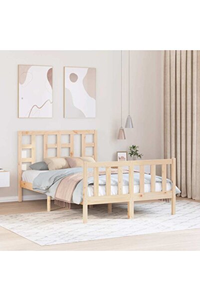 Concept Cadru de pat cu tăblie, 120x200 cm, lemn masiv