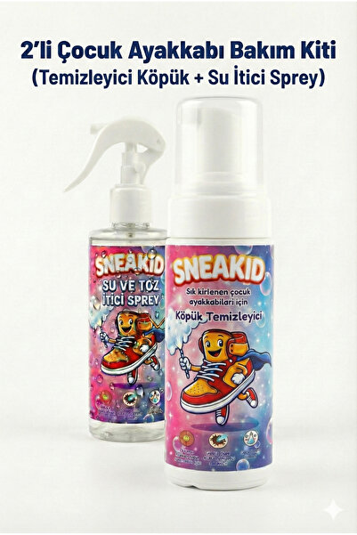 Rota Sneakid 2'li Çocuk Ayakkabı Bakım Kiti (150 ml Temizleme Köpüğü + 250 ml...