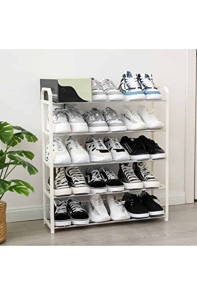 Thirty Three Design Shoe storage and organization stand, 4 shelves, white, me...