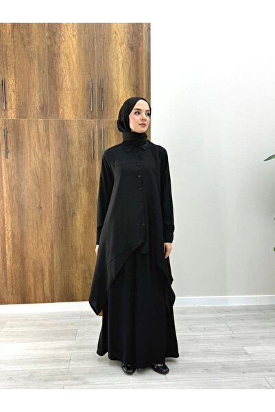 NS Moda Tesettür Serra Set Black-Model 571