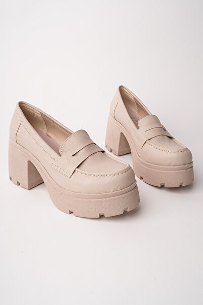 Madam Tarz MHD-900 Loafer plat cu toc gros