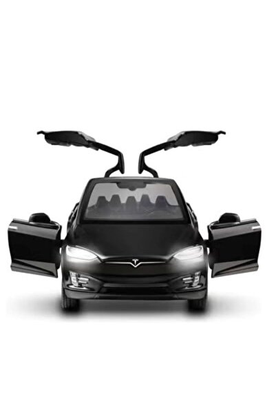 fusionpulse سيارة تسلا إكس نموذج مصبوب من المعدن مع صوت وإضاءة بمقياس 1:22