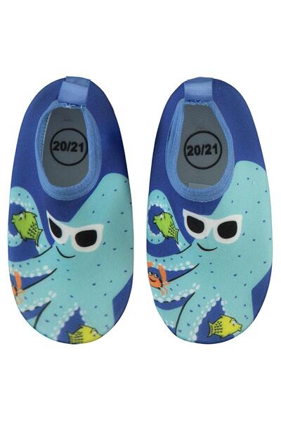 Civil Boys Octopus Printed Sole Sea Shoes - Size 21-25 - Blue 20