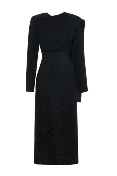 KAMEYA Sırt Bağlama Detaylı Dantelli Elbise