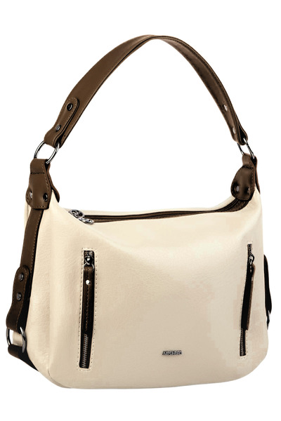 Nas Bag Multi-Compartment Women's Shoulder and Crossbody Bag (33X25 cm) - Cre...