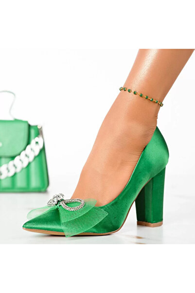 Zaira Women's Heeled Shoes Rosalia Green #13302 - 38