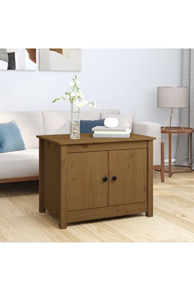 Concept Masă de cafea, maro miere, 71x49x55 cm, lemn masiv de pin