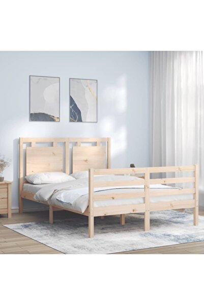 Concept Cadru de pat cu tăblie, 120x200 cm, lemn masiv