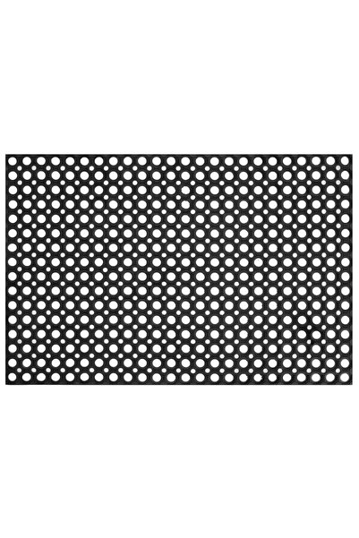 SERSIMO Perforated rubber entrance mat, non-slip PVC, 60x90 cm, black