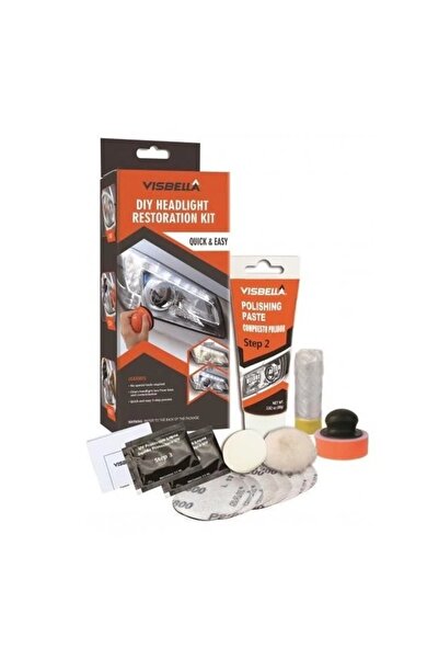 BASHAR Visbella Car Headlight Polish Kit with cleaning discs