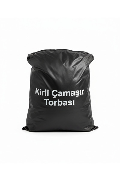 ELMAS TOUCH Premium Fermuarlı Kirli Çamaşır Torbası - Siyah Valiz İçi Düzenle...