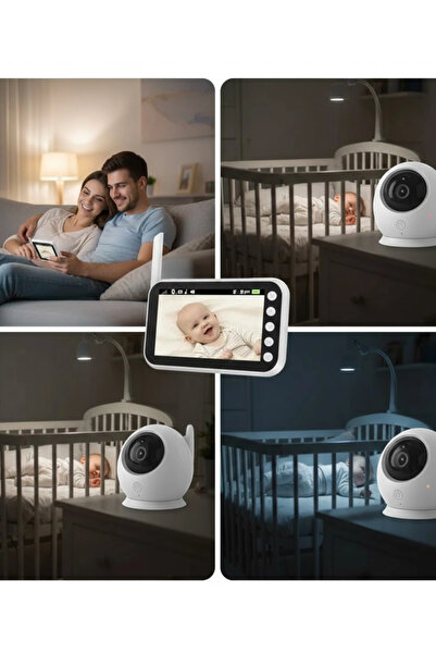 Epilons 4.5 İnç Ekranlı Gece Görüşlü Bebek Kamerası ve Monitörü