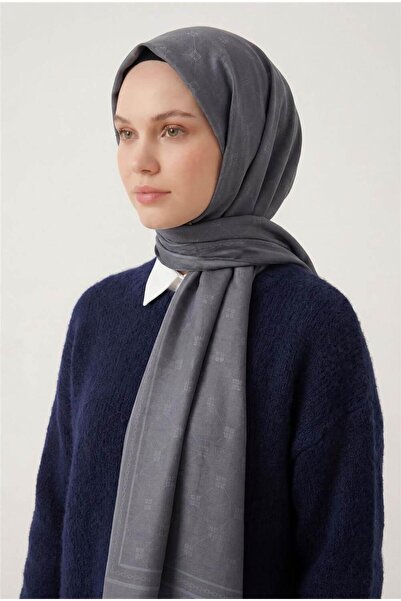 Silk Home Βαμβάκι Πολυεστέρας Σάλι Liva Μπλε Γκρι Αναπνεύσιμο Με υφή 90x200