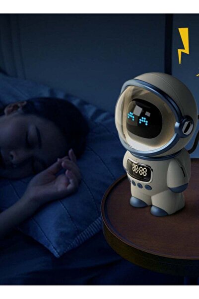 Generic Astronaut Multifunctional Intelligent Alarm Clock, Bluetooth Speaker