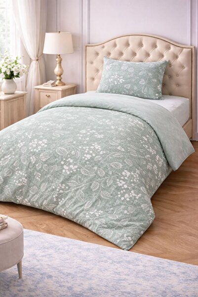 VALİOSA VALİDEZ Flora Cotton Patterned Single Duvet Cover Set