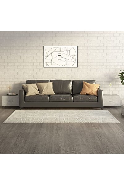 Concept Masă de cafea cu picioare metalice, 2 buc., gri beton, 50x50x40 cm