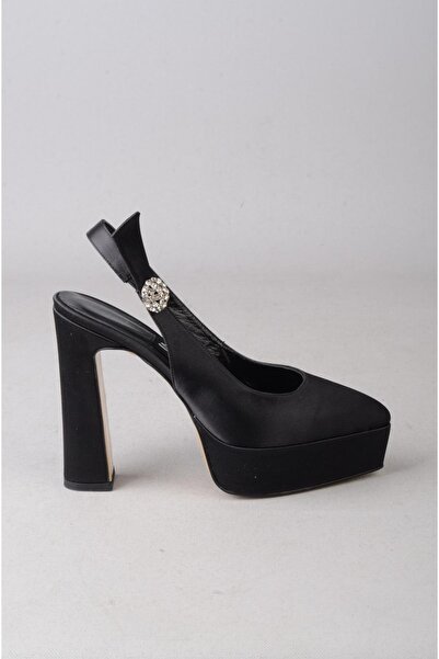 SEÇ KUNDURA Seç 854 Platform Heel Women's Shoes (Heel:13Cm Platform:3Cm) Blac...
