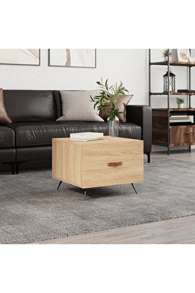 Concept Masă de cafea, stejar Sonoma, 50x50x40 cm, lemn prelucrat