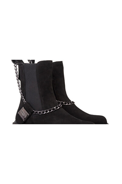 ANNASIA SHOES LEAH Boots - Black Leather