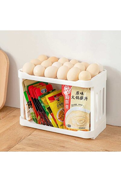 Thirty Three Design White plastic shelf, 2 shelves, with side protections, 28...