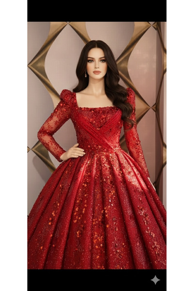 Kasr-ı saadet Prenses model kırmızı kınalık