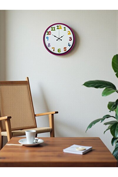 Nemere 36 cm Pink Children's Room Wall Clock Nemerehome