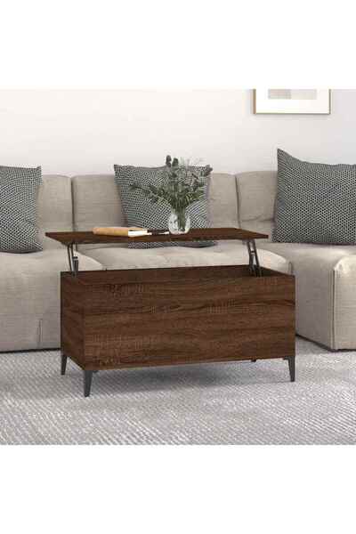 Concept Masă de cafea, stejar maro, 90x44,5x45 cm, lemn compozit