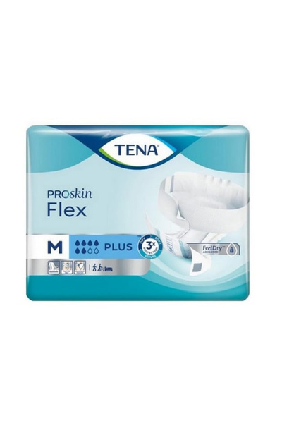 TENA حفائض تينا فلكس (TENA Flex) بنظام الحزام - مقاس (M) وسط - حماية طبية فائ...