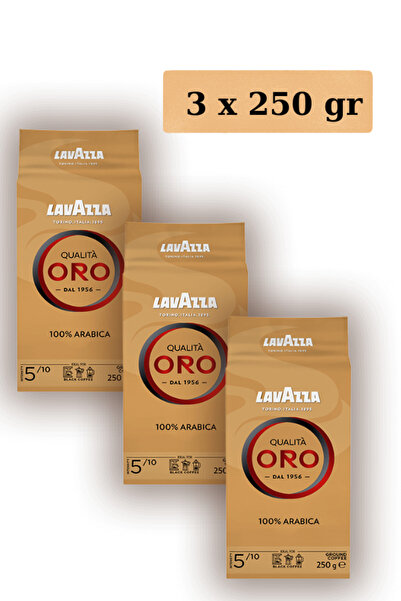 LavAzza 3xLavazza Qualita Oro ground coffee 250 gr