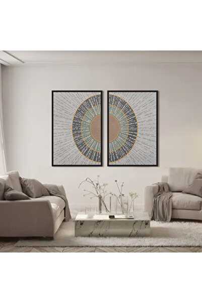 designadv Double canvas art prints - black frame