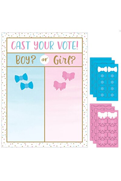 Creative Converting بالونات كشف جنس المولود - لعبة التصويت - 61 سم × 45.7 سم ...