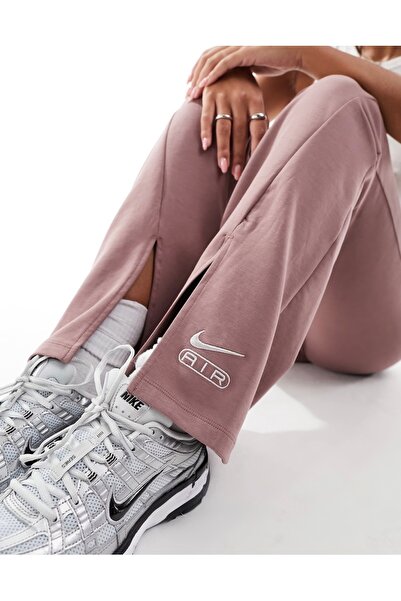 Nike Sportswear İspanyol Paça Yüksek Bel Kahverengi Kadın Stil Tayt