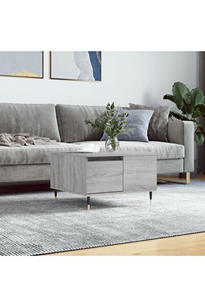 Concept Masă de cafea, gri Sonoma, 55x55x36,5 cm, lemn prelucrat