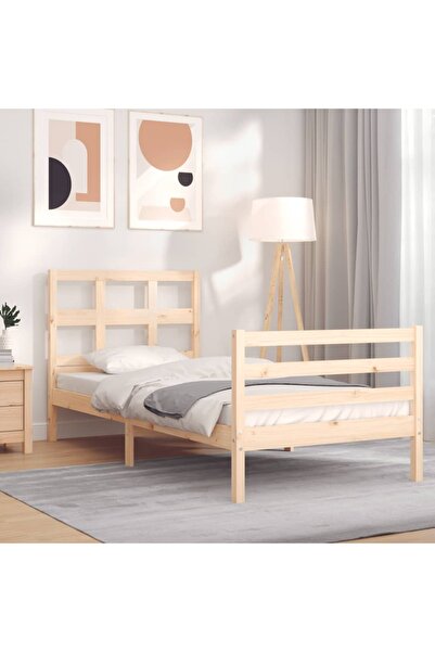 Concept Cadru de pat cu tăblie, 90x200 cm, lemn masiv