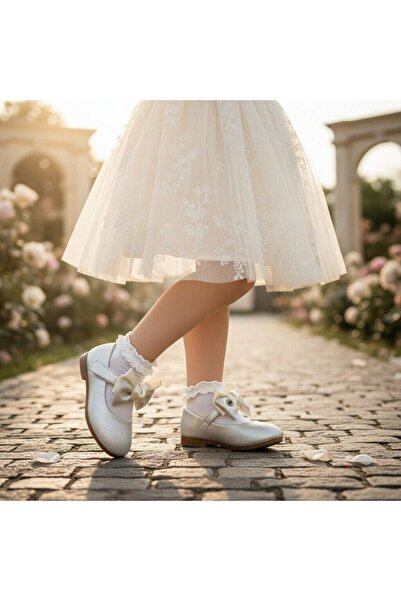 OEM Pantofi casual pentru fete, cu aplicație fundă decorativă, practici și co...