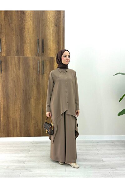 NS Moda Tesettür Serra Set Mink-Model 571