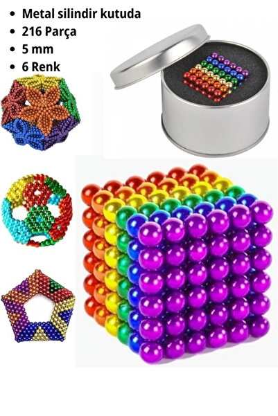 Saule Neo Sihirli Manyetik Toplar Dyum Mıknatıs Küp Bilye 216 Adet Cube Küp D...