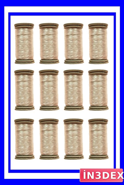 İN3DEX خيط خرز شفاف 200 متر، عبوة من 12 قطعة