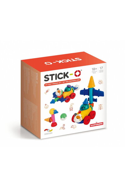 Magformers Set de blocuri magnetice cu prieteni, 17 piese