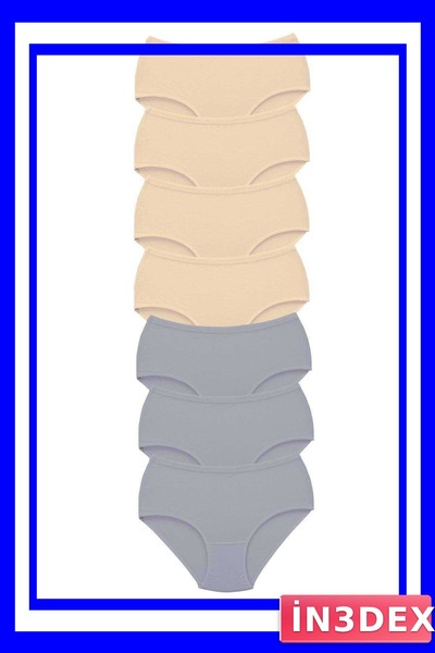 İN3DEX Women's High Waist Bato Panties 7-Pack Thick Elastic