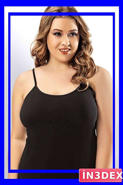 İN3DEX Black Tank Top with String Straps for Women