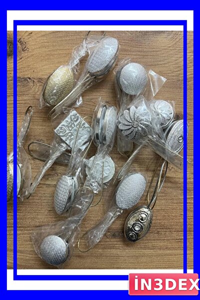 İN3DEX Mıknatıslı Perde Bağlama Mandalı İkili Set