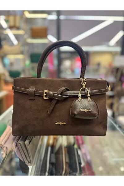 archangel Dea Women's Suede Brown Shoulder Bag