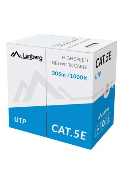 Lanberg Cablu LAN UTP 100Mb/s 305m fir CCA verde