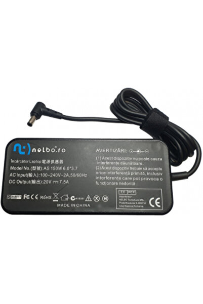 nelbo Laptop charger compatible with Asus TUF FX705GE 150W 20V 7.5A plug 6.0x...